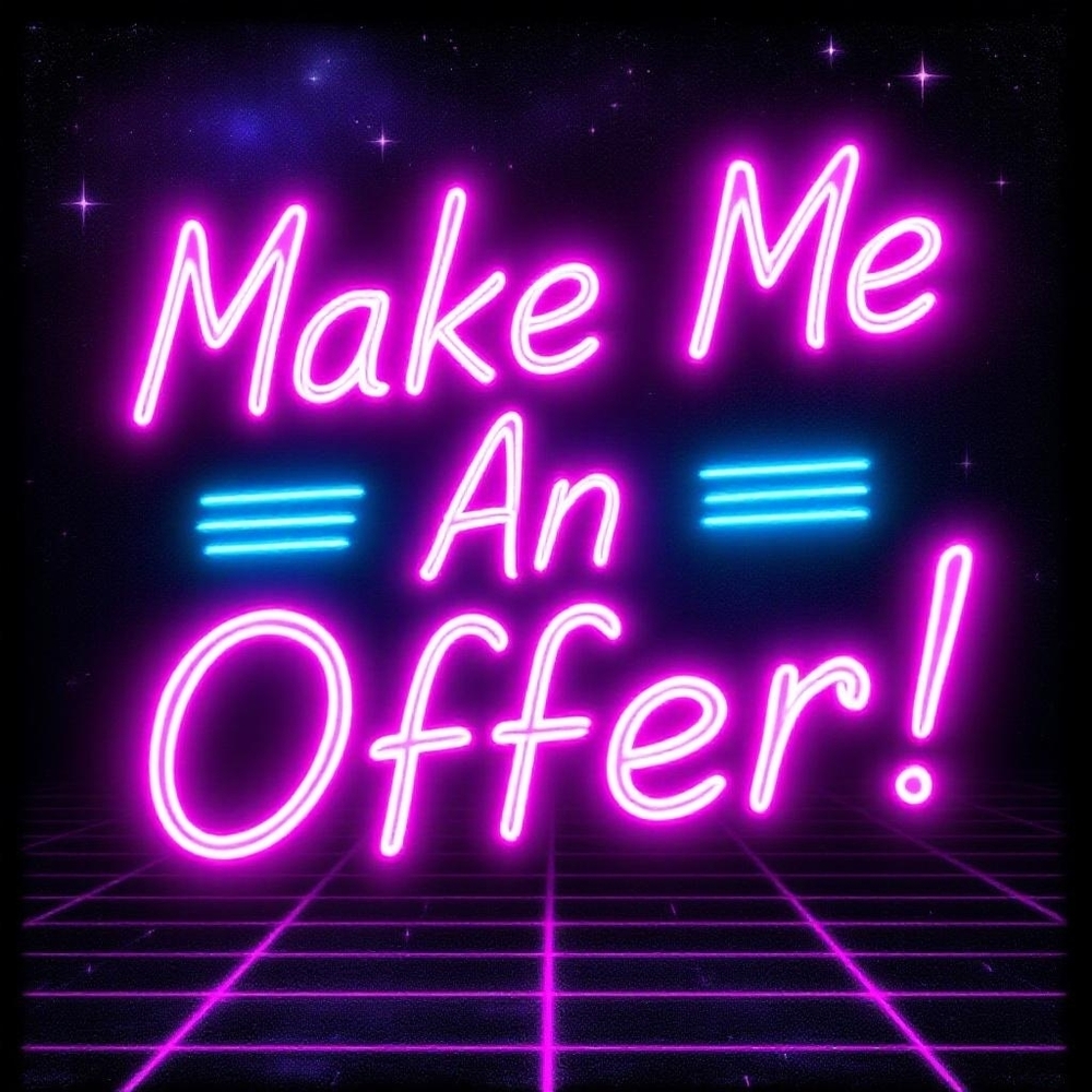 Neon Pink and Blue Sign